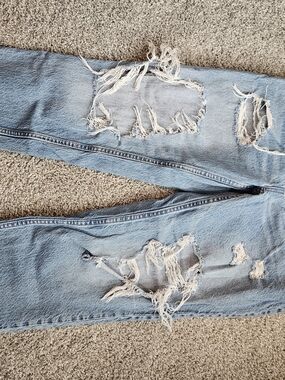 Aeropostale High Rise Mom Distressed Jeans